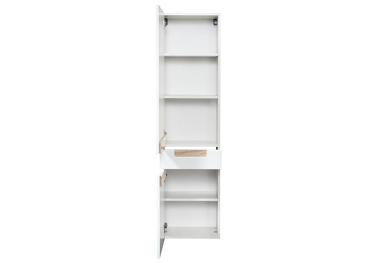 Armoire haute/étroite Siena 40cm - blanc/brun - Image 4