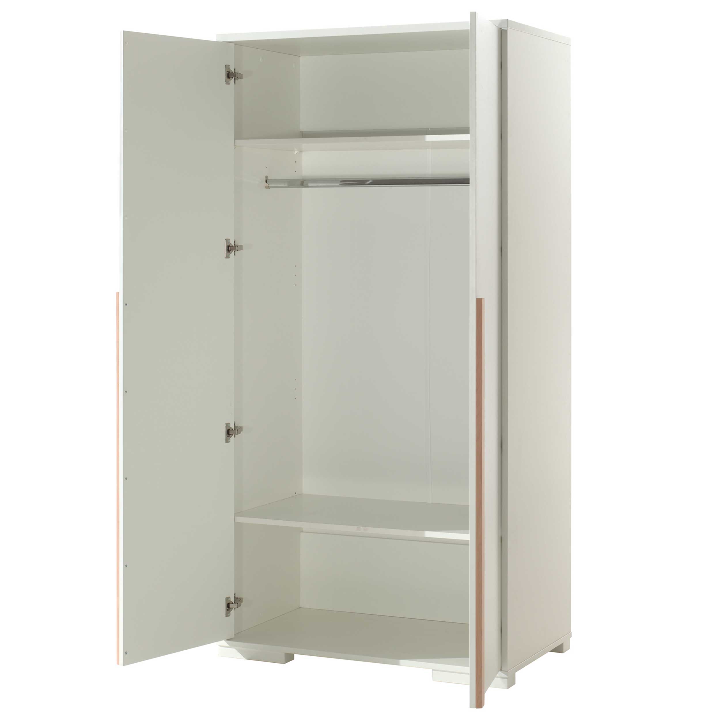 Armoire London 98cm avec 2 portes - blanc - Image 6