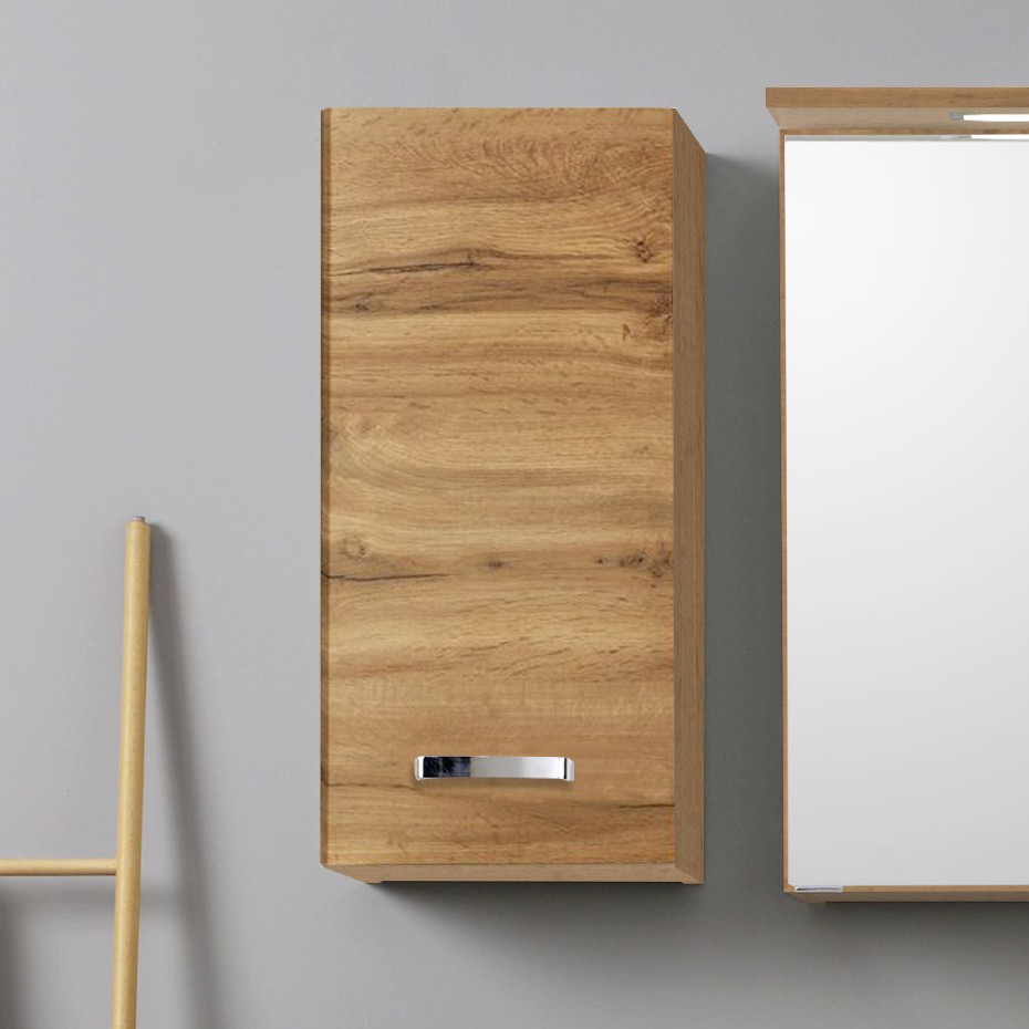 Armoire murale Bobbi 30cm 1 porte - chêne