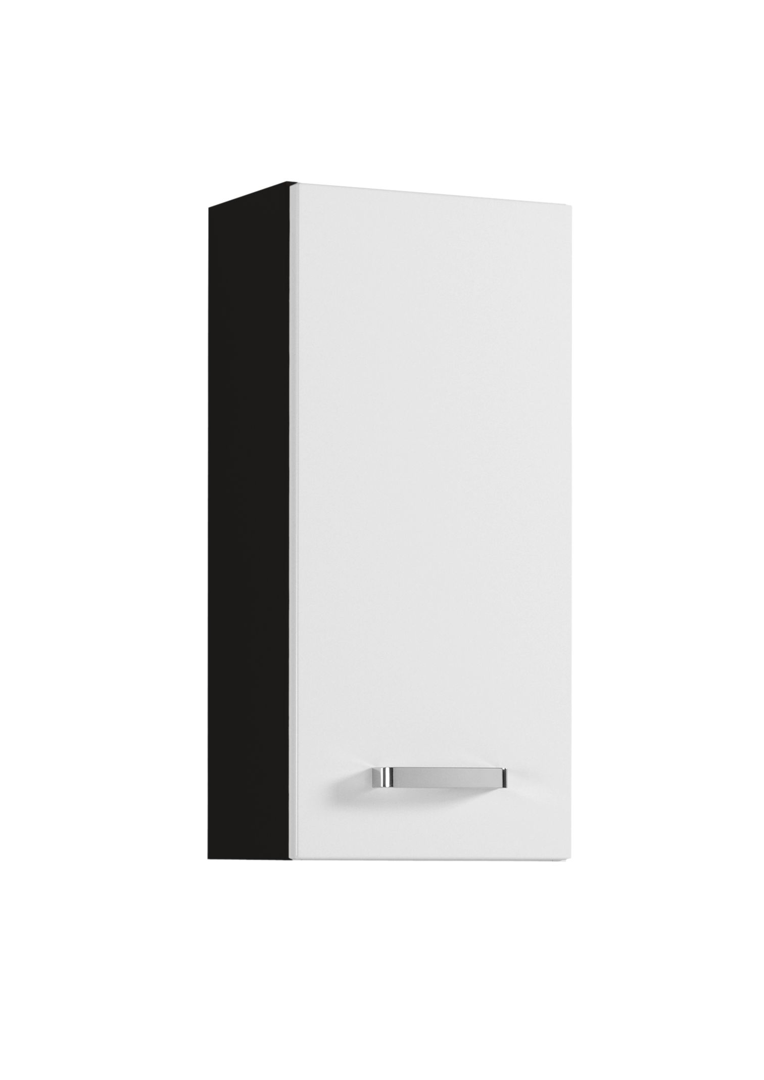 Armoire murale Bobbi 30cm 1 porte - graphite/blanc brillant - Image 4