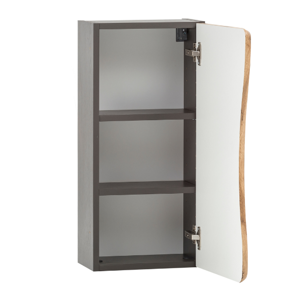 Armoire murale Karan 37cm 1 porte - chêne/anthracite - Image 8