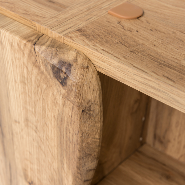 Armoire murale Karan 60cm 1 porte - chêne - Image 6