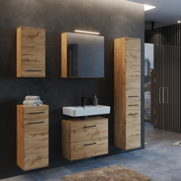 Armoire murale Malvo 30cm - chêne - Image 4