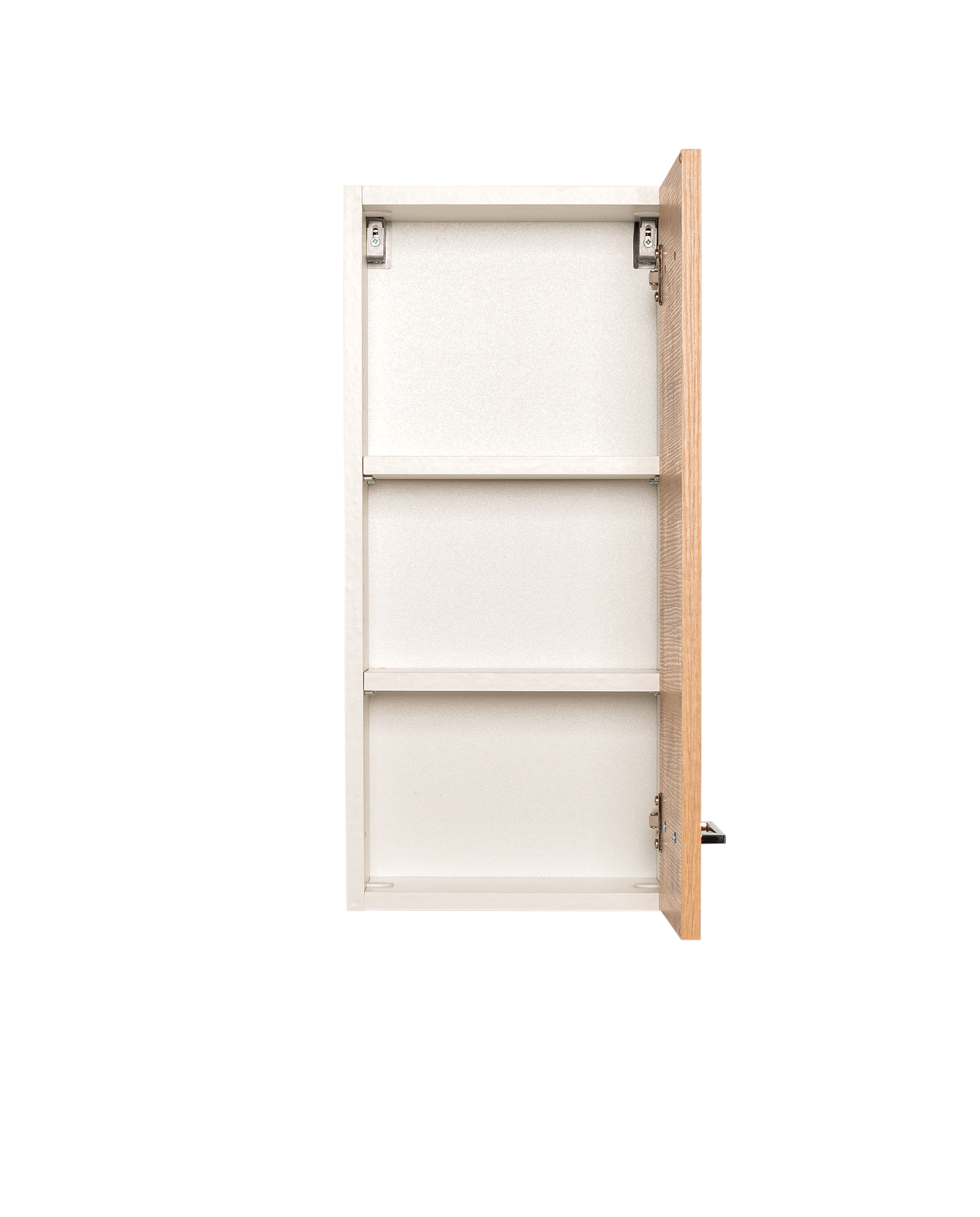 Armoire murale Pares 30cm 1 porte - blanc/chêne wotan - Image 7