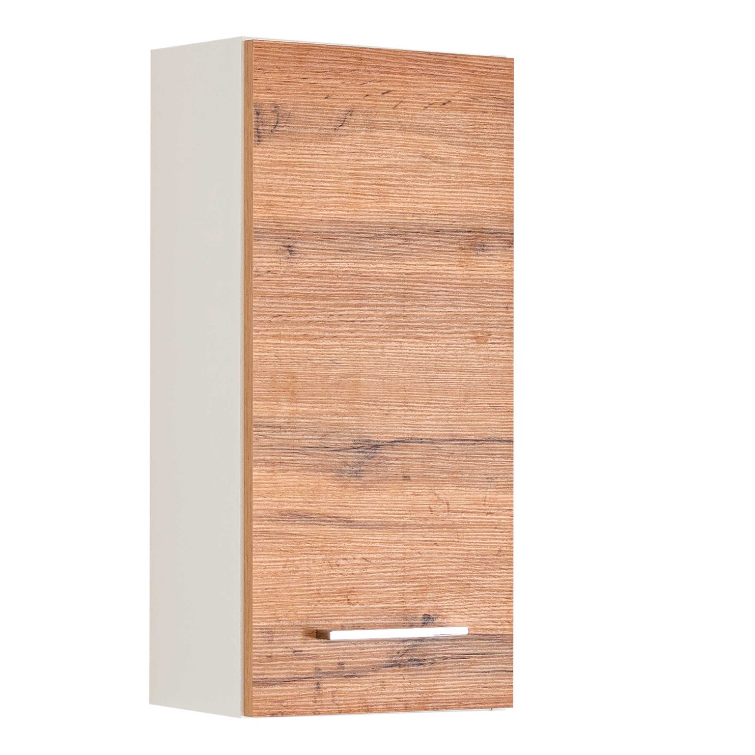 Armoire murale Pares 30cm 1 porte - blanc/chêne wotan - Image 10