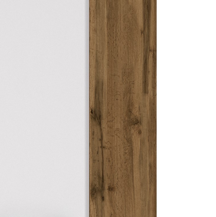 Armoire murale Sefa 30 cm 1 porte - chêne/blanc - Image 3