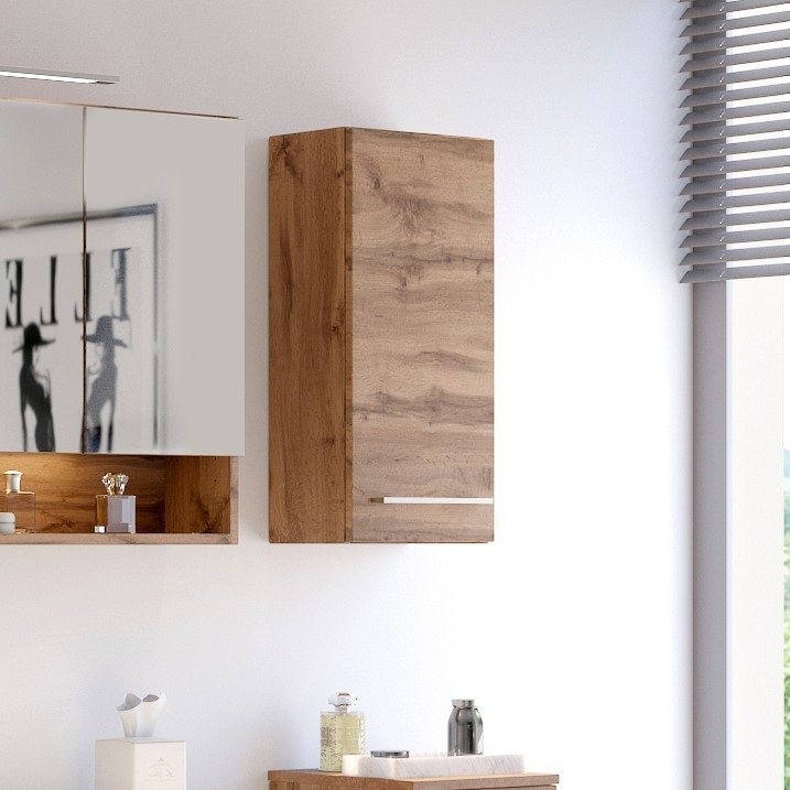 Armoire murale Sefa 30 cm 1 porte - chêne wotan