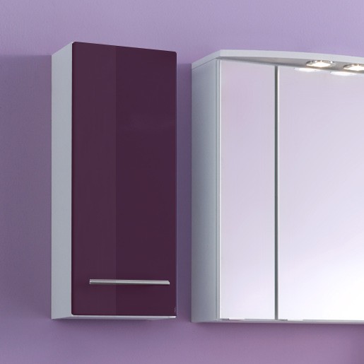 Armoire murale Small 25cm 1 porte - violet brillant
