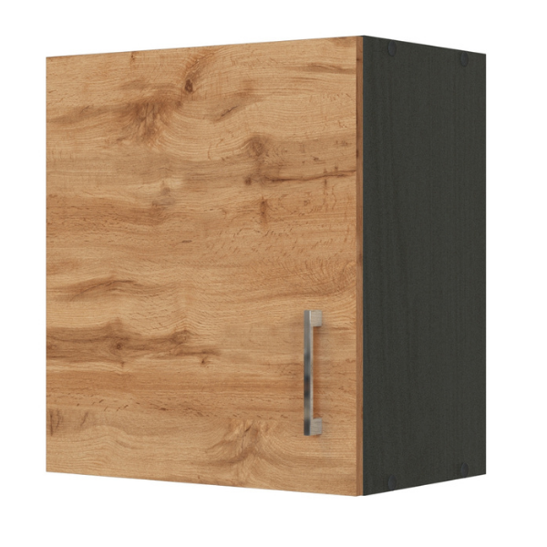 Armoire murale Sorrella 50cm 1 porte - chêne/graphite - Image 1