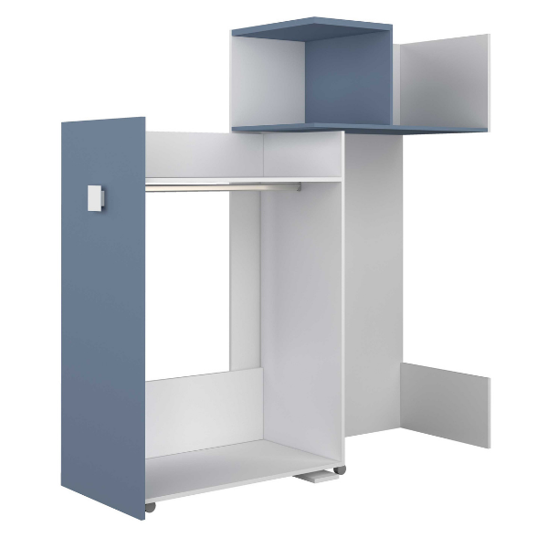 Armoire pour lit mezzanine Jet - bleu - Image 12
