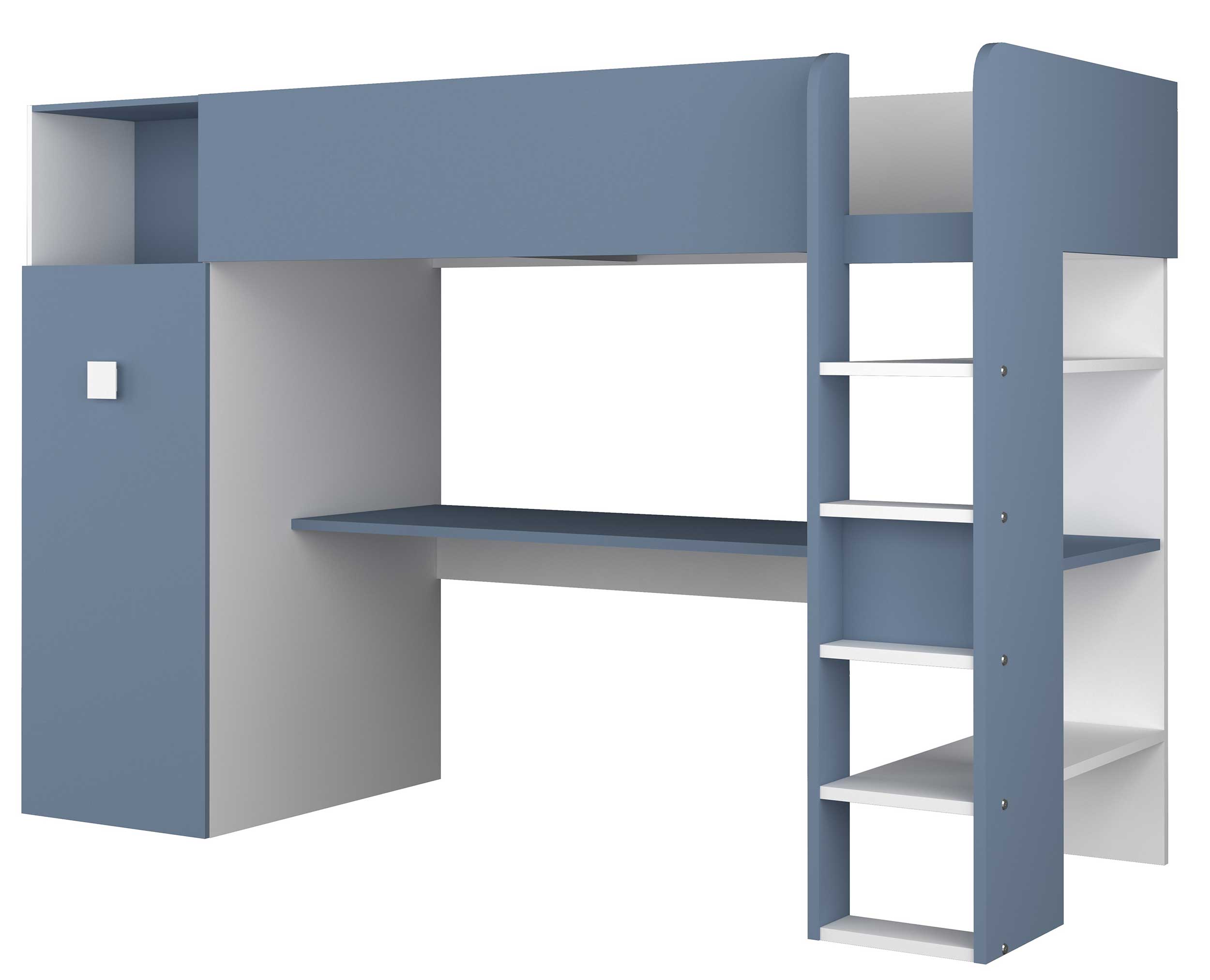 Armoire pour lit mezzanine Jet - bleu - Image 4