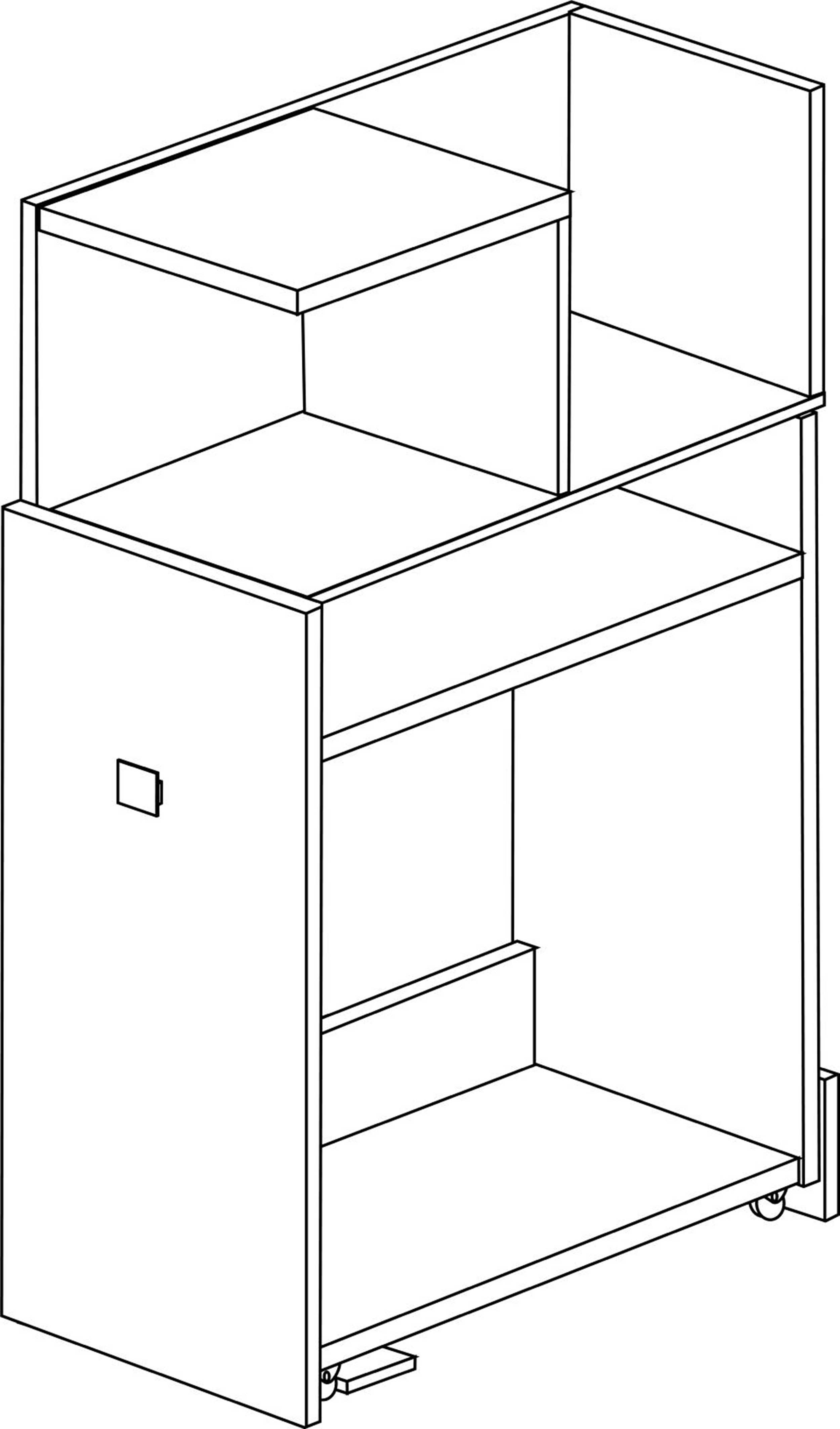 Armoire pour lit mezzanine Jet - bleu - Image 9