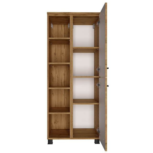 Armoire salle de bain Malvo 55cm 2 portes - chêne - Image 11