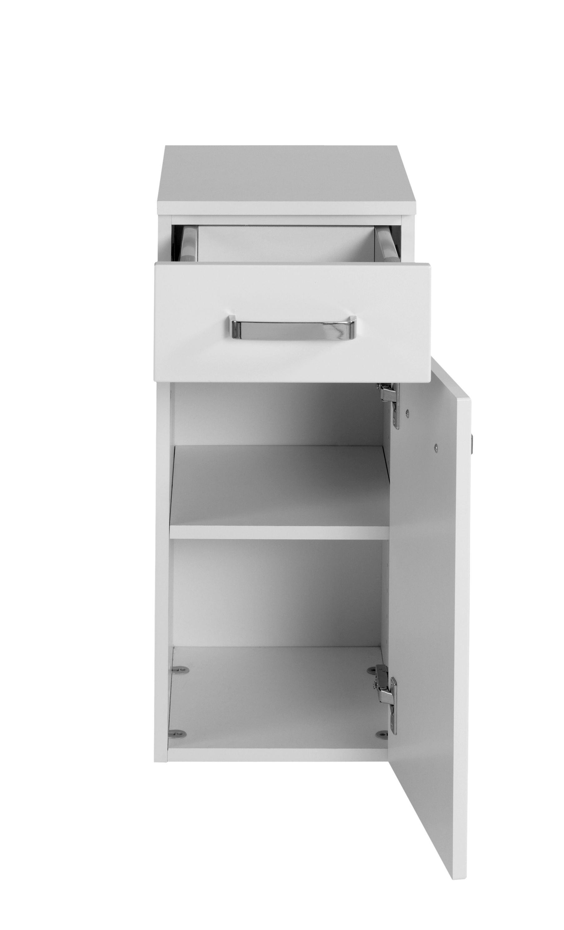Armoire salle de bains Bobbi 30cm 1 tiroir et 1 porte - blanc - Image 7