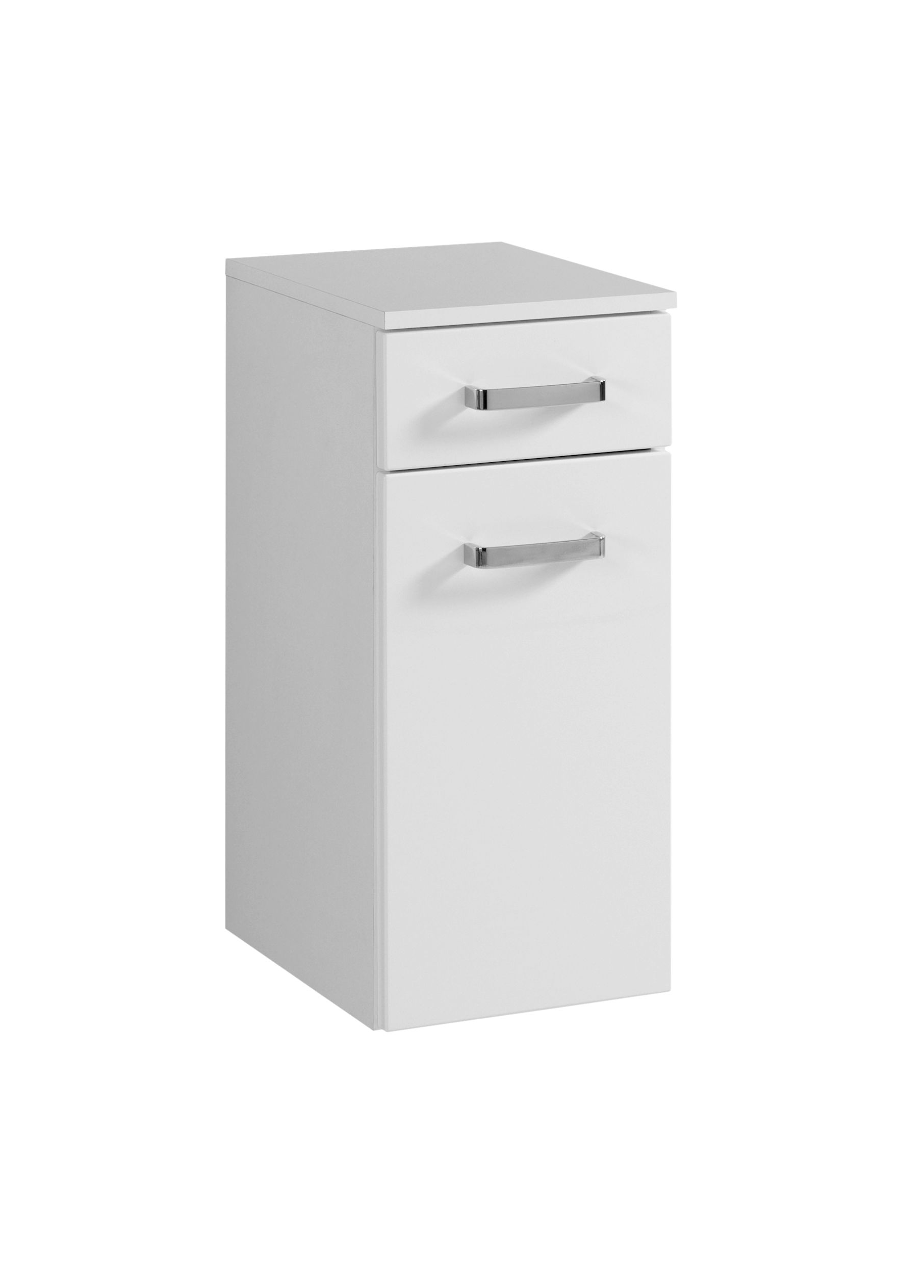 Armoire salle de bains Bobbi 30cm 1 tiroir et 1 porte - blanc - Image 8