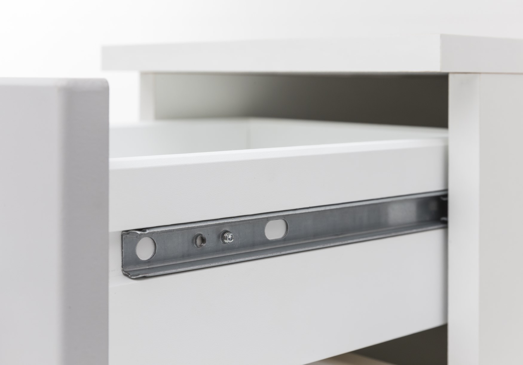 Armoire salle de bains Ricca 25cm 1 porte & 1 tiroir - blanc/gris clair - Image 2