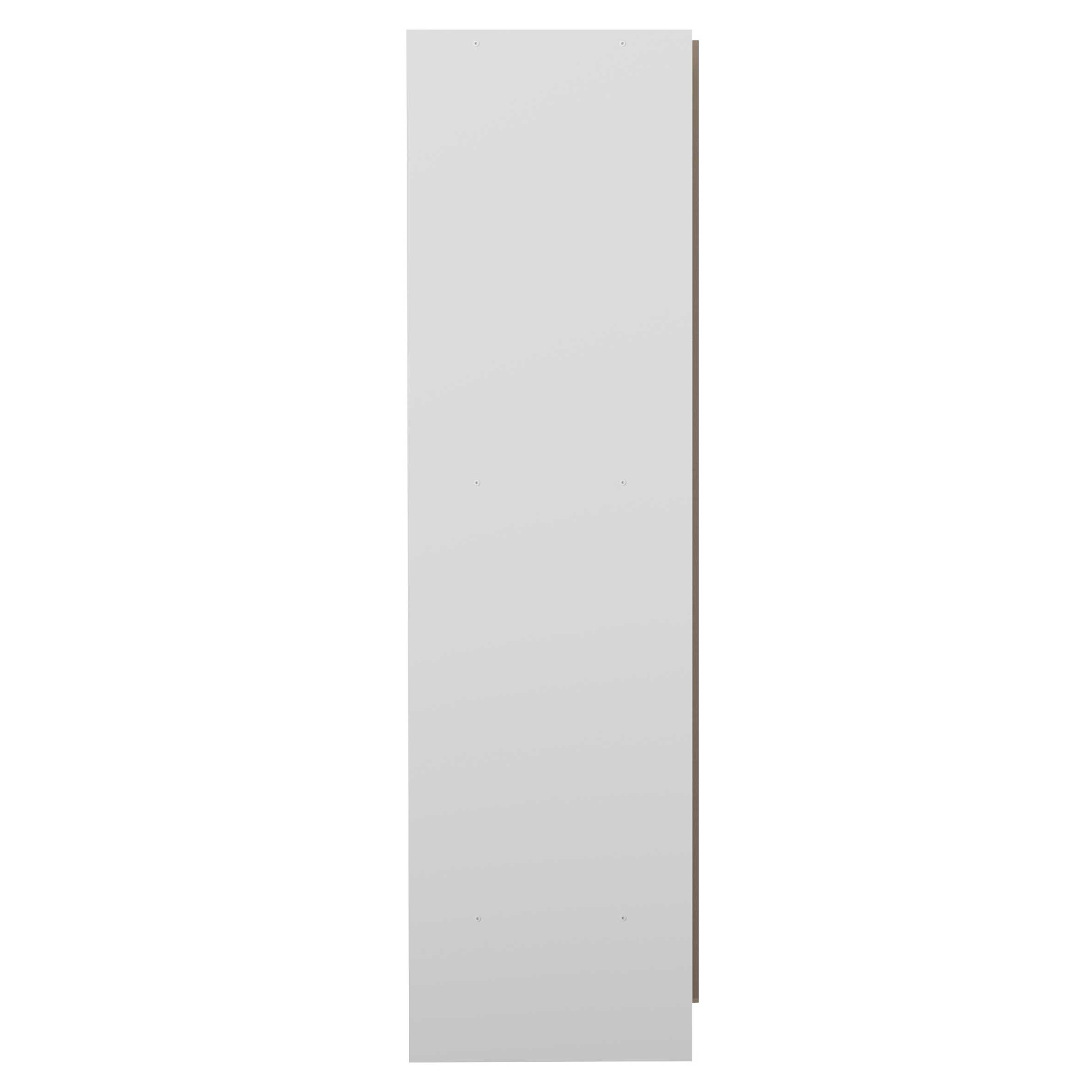 Armoire Spike 112/185cm avec rideau - blanc/taupe - Image 2