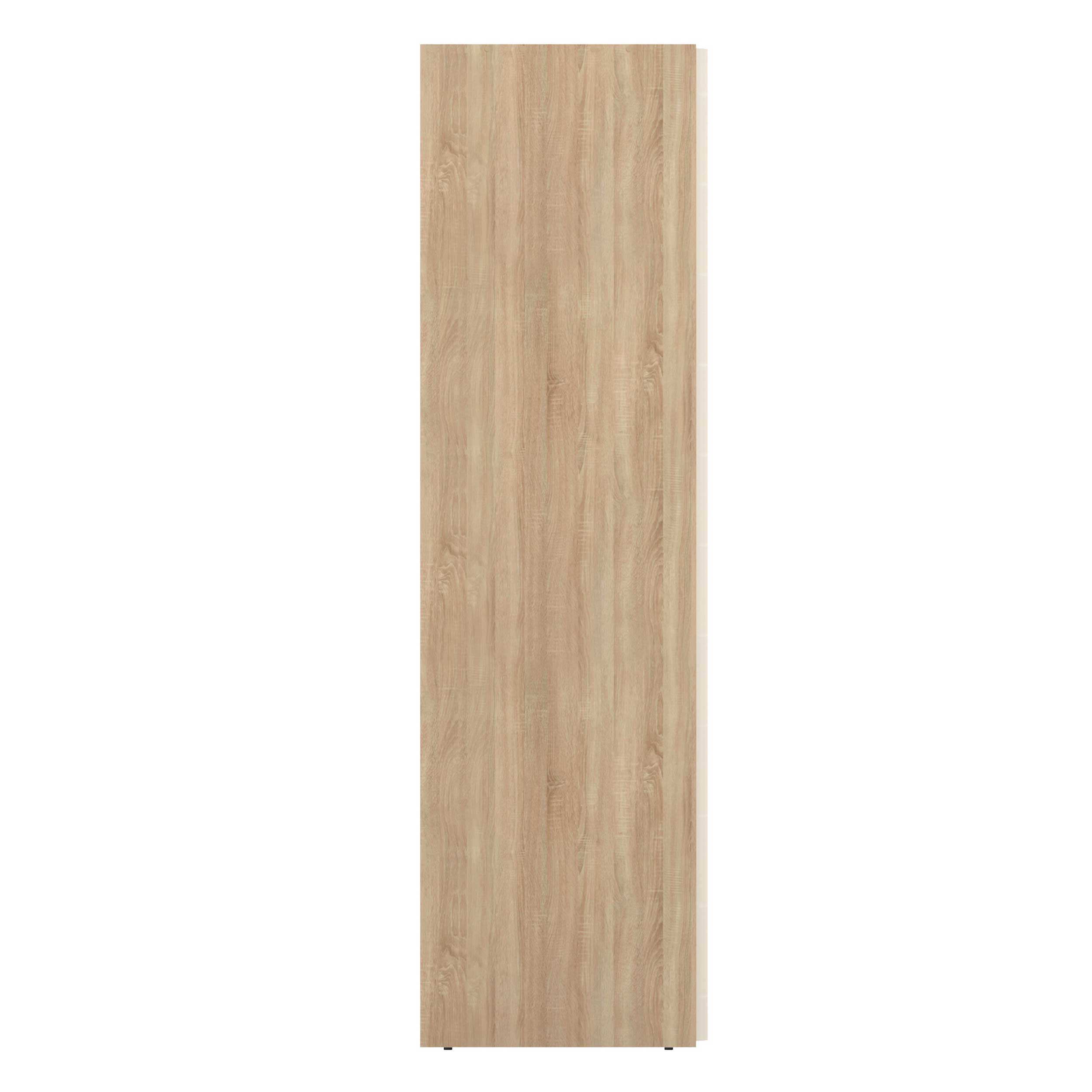 Armoire Spike 112/185cm avec rideau - chêne/écru - Image 4