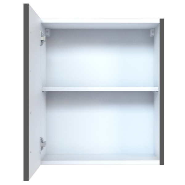 Armoire suspendue Ragnar 50cm - anthracite brillant - Image 6
