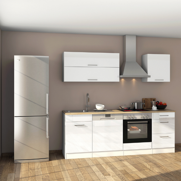 Armoire suspendue Ragnar 50cm - blanc brillant - Image 2