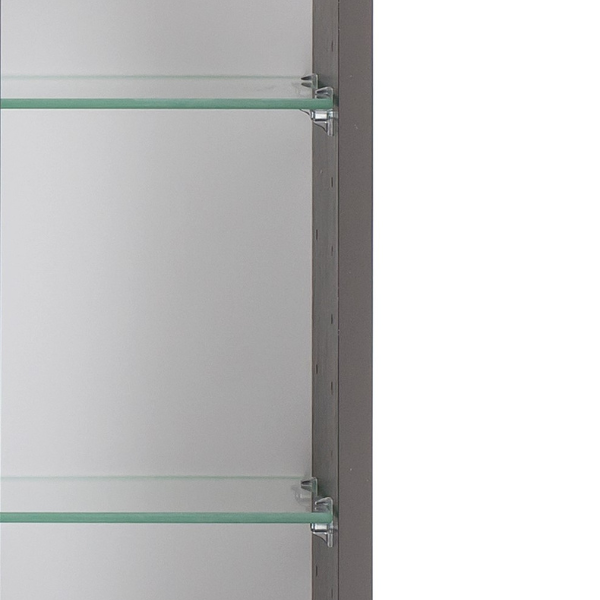 Armoire toilette Karan 120cm 3 portes avec éclairage - anthracite - Image 9