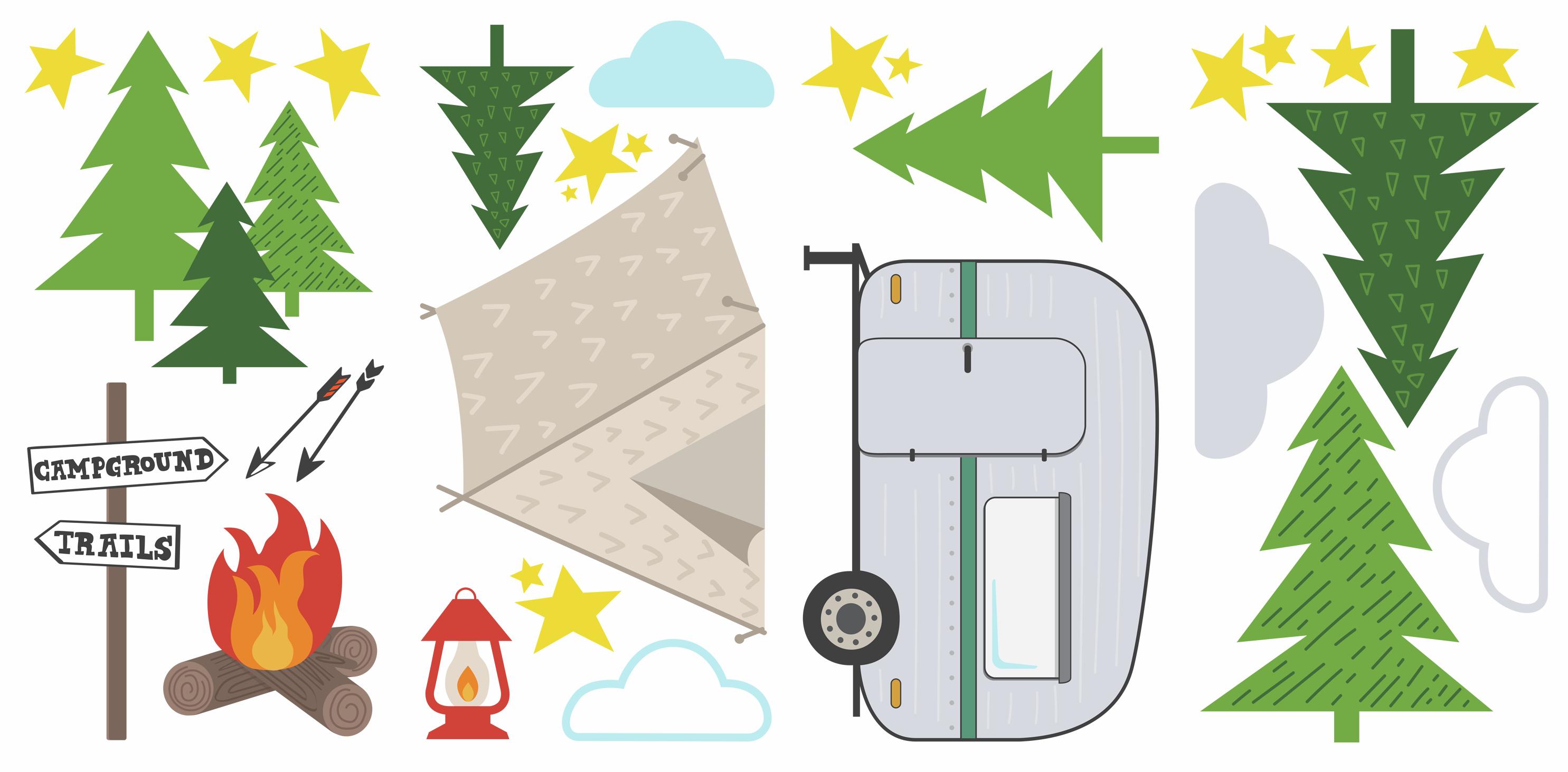 Autocollants muraux Camping - Image 3