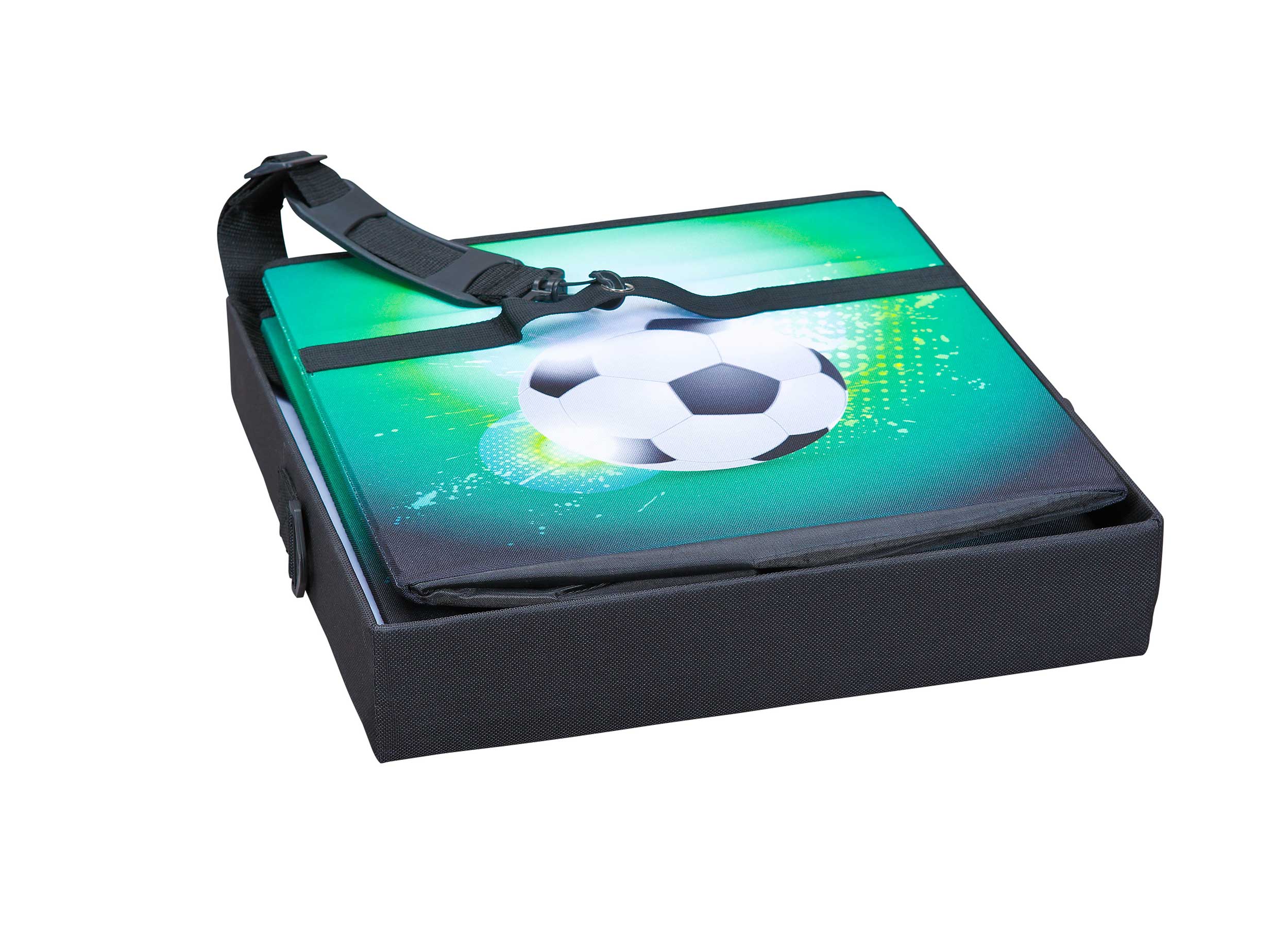 Bac rangement pliable Football - noir/vert - Image 3