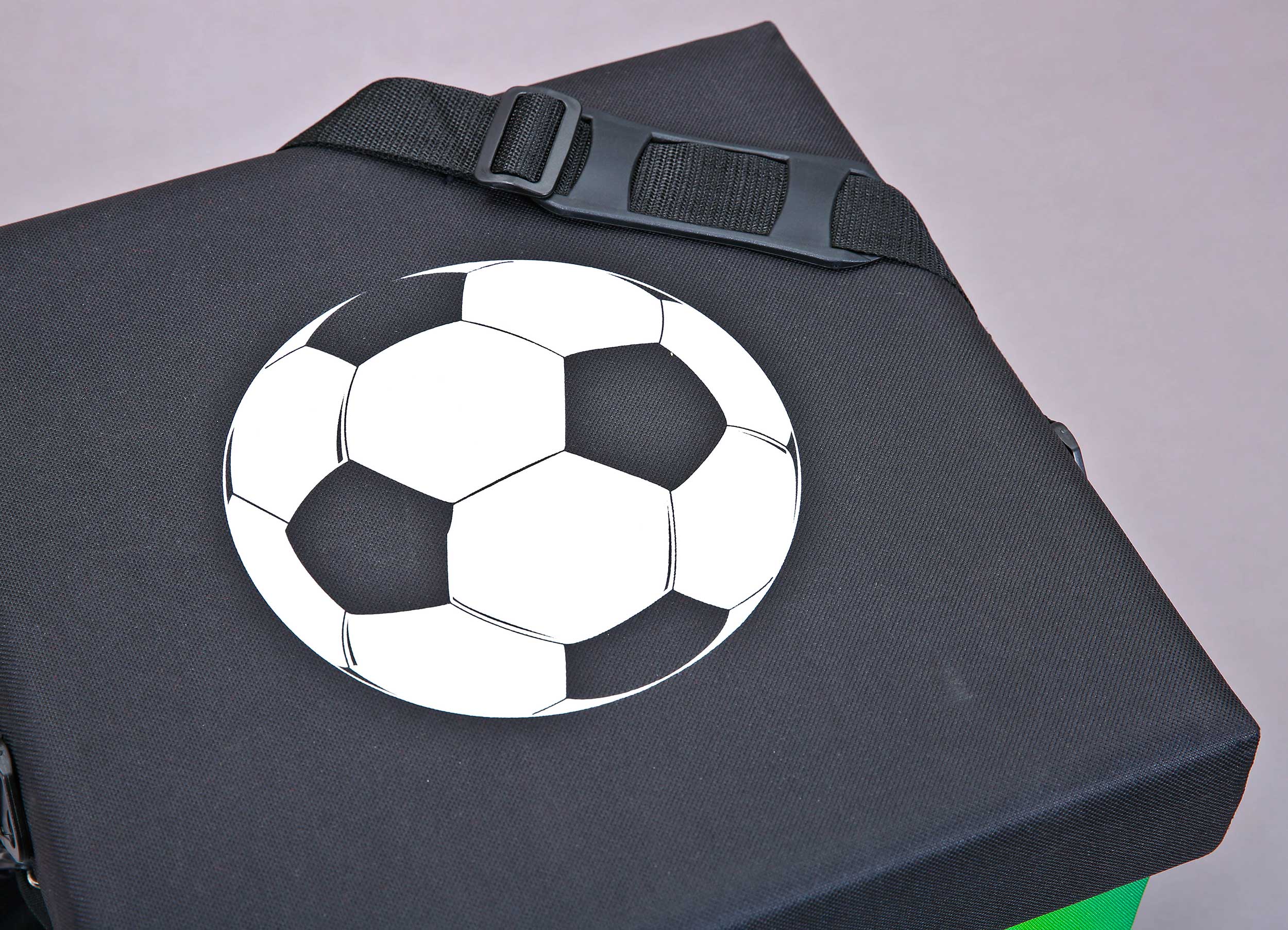 Bac rangement pliable Football - noir/vert - Image 5