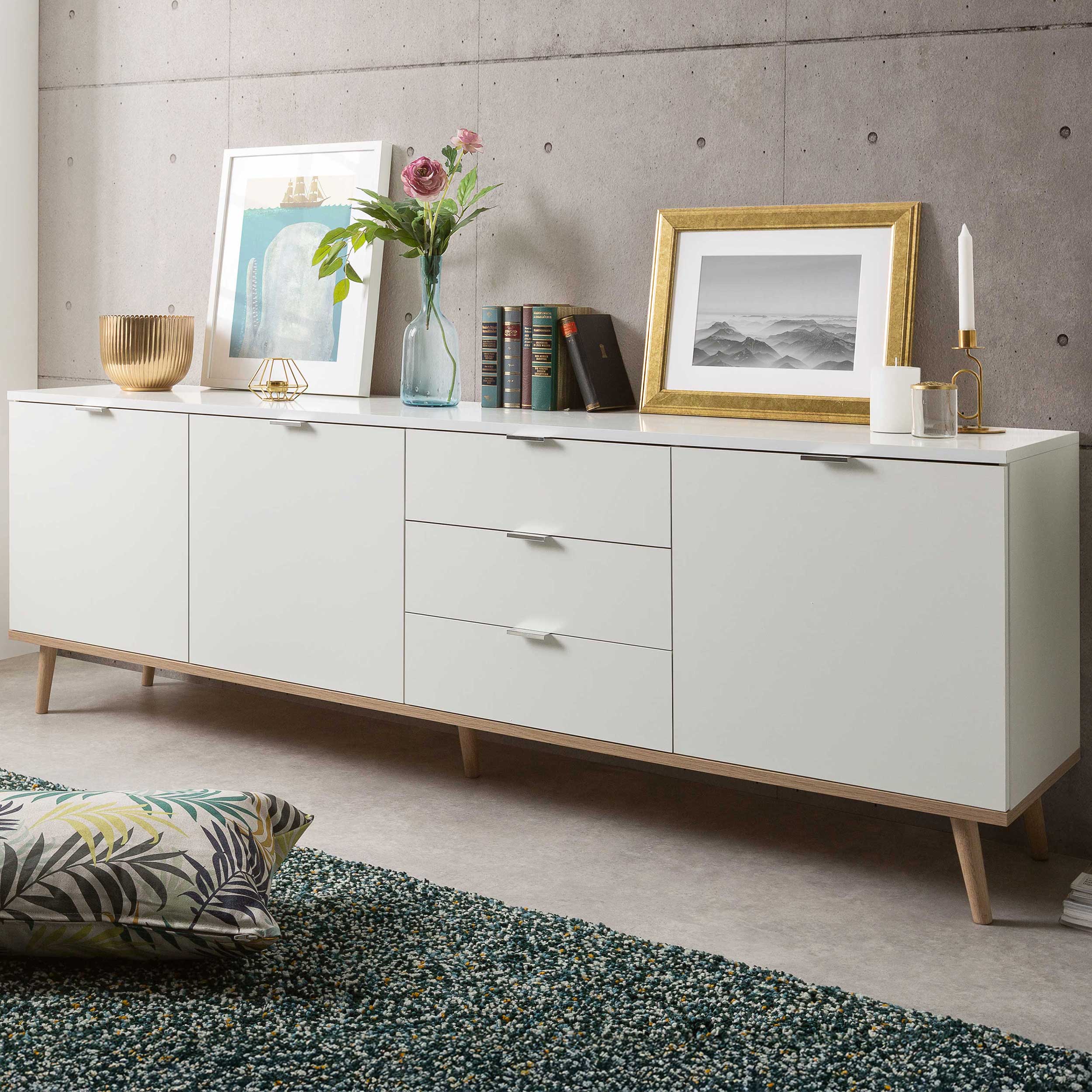 Bahut Göteborg 3 portes & 3 tiroirs