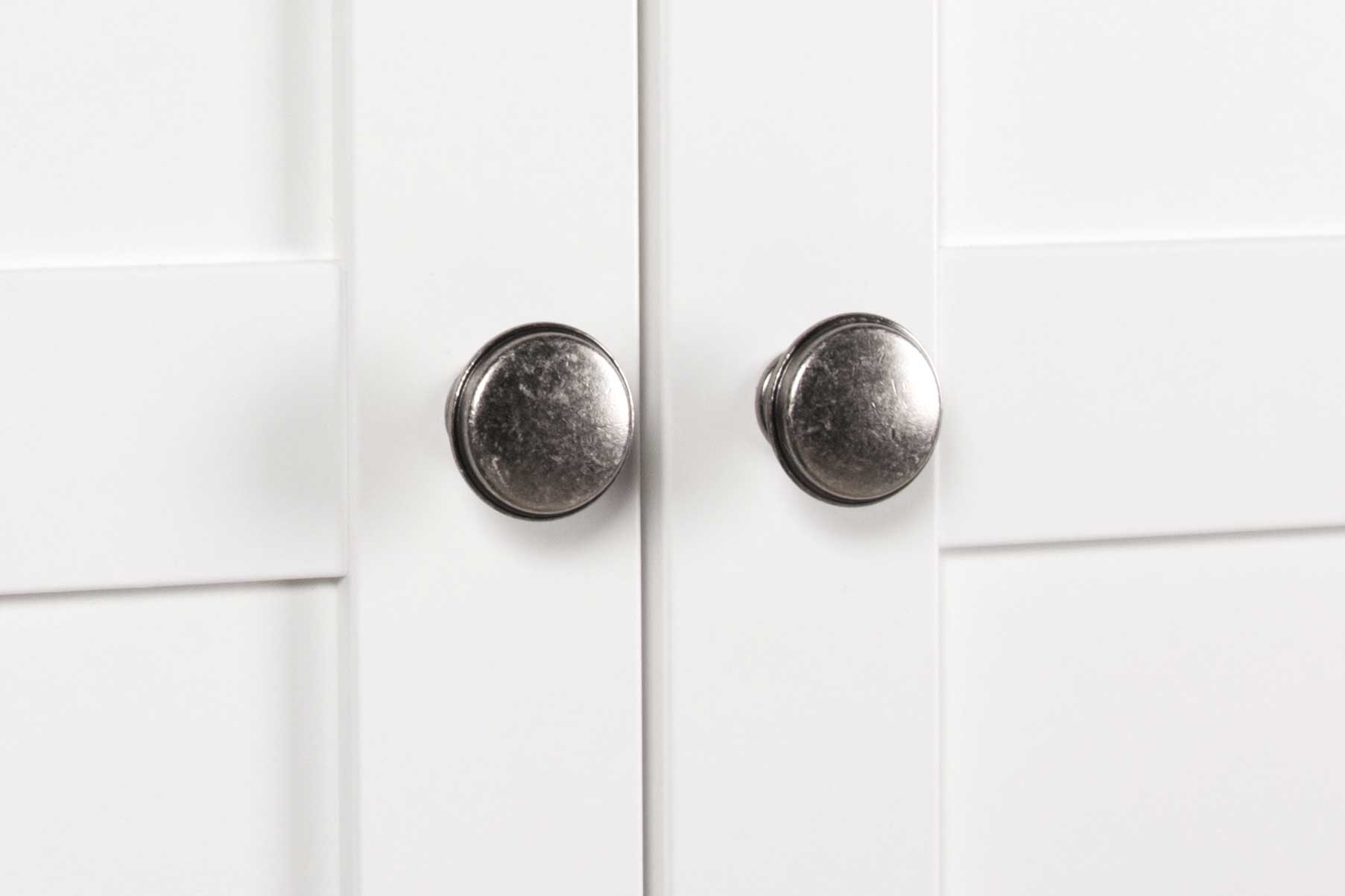 Bahut Landwood 200cm 4 portes & tiroirs - blanc - Image 4