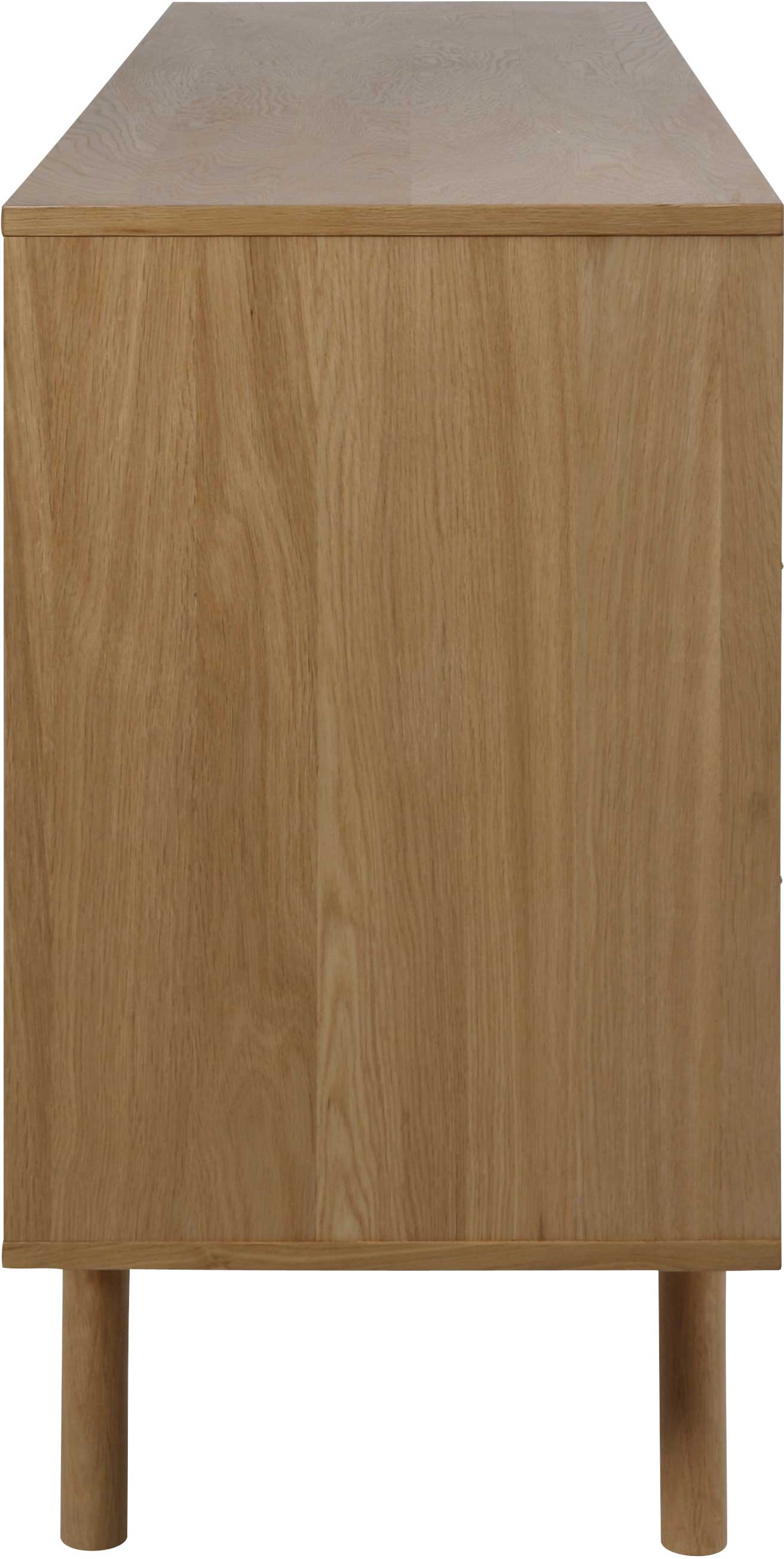 Bahut Merza 180cm 2 portes & 4 tiroirs -chêne - Image 4