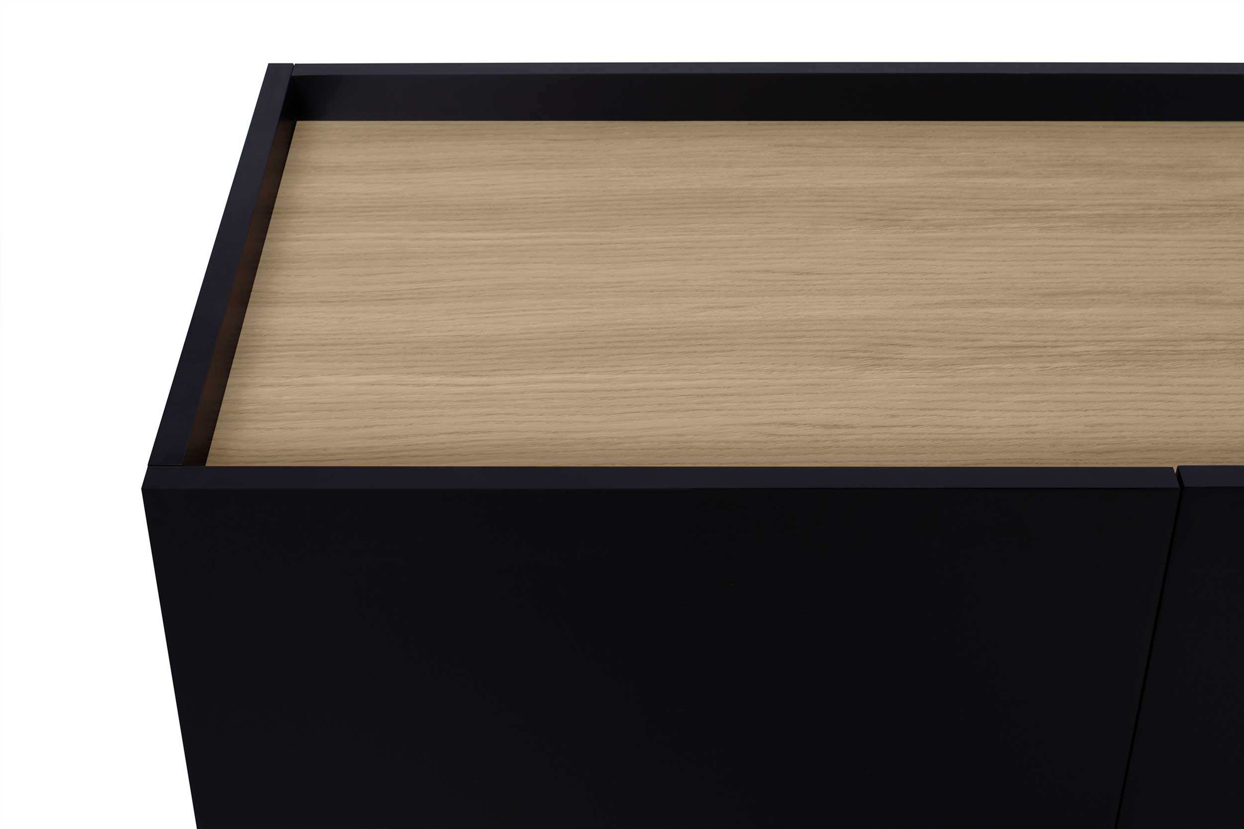 Bahut Nina - chêne/noir - Image 8