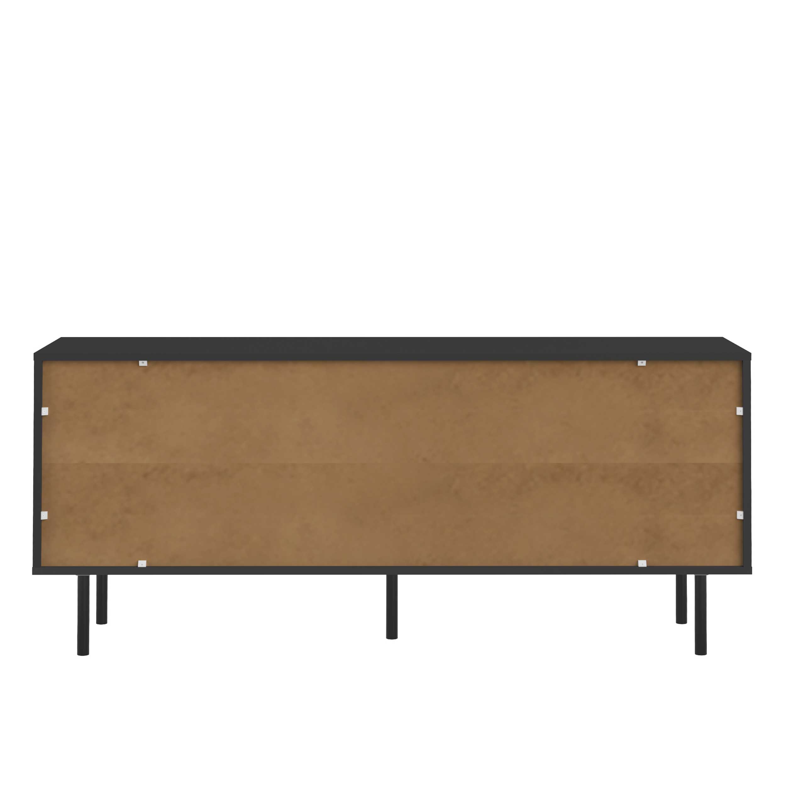 Bahut Poss 148cm à 3 portes - noir/chêne - Image 2