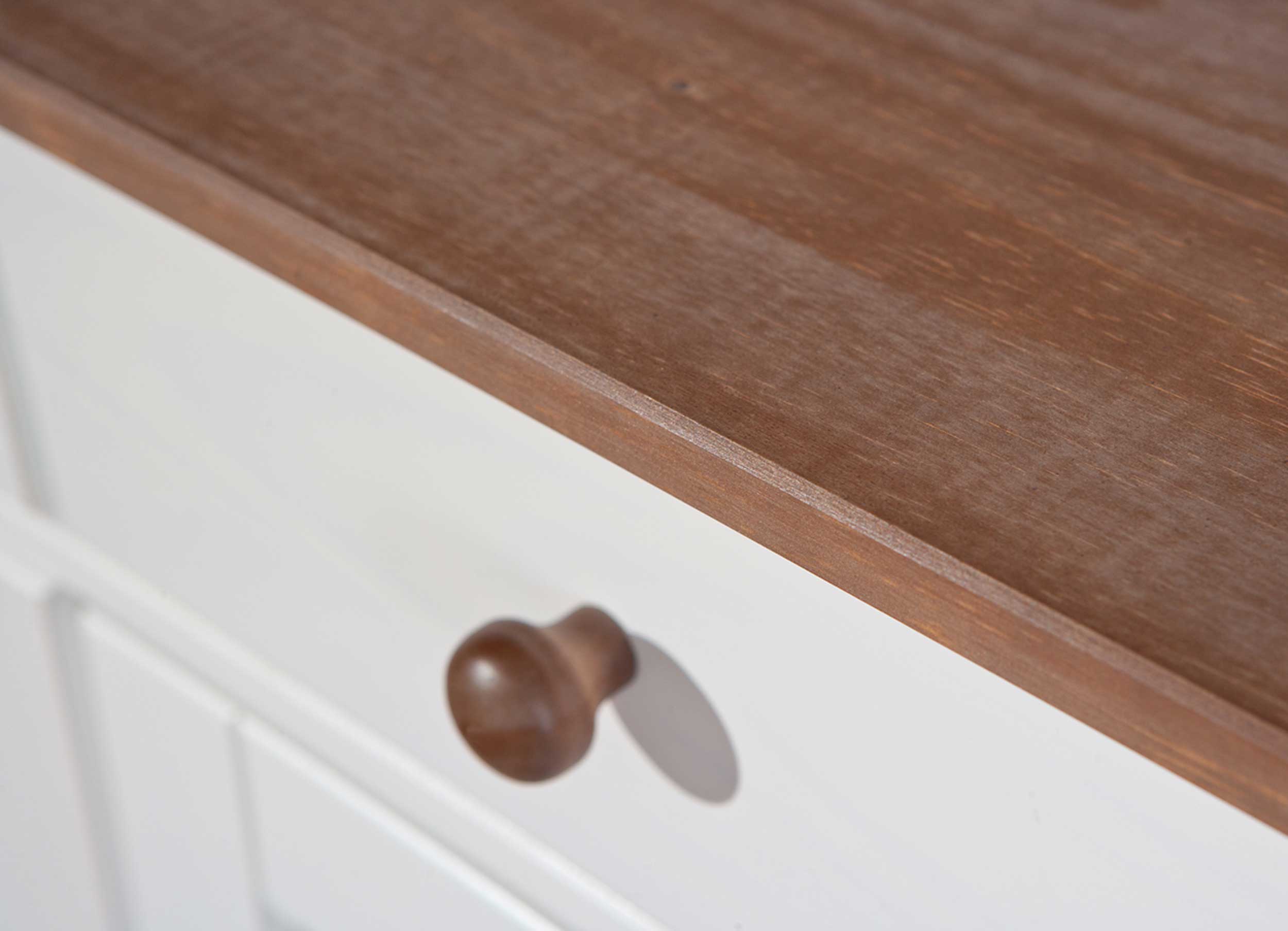 Bahut Westerland 3 portes campagne - blanc/brun - Image 3