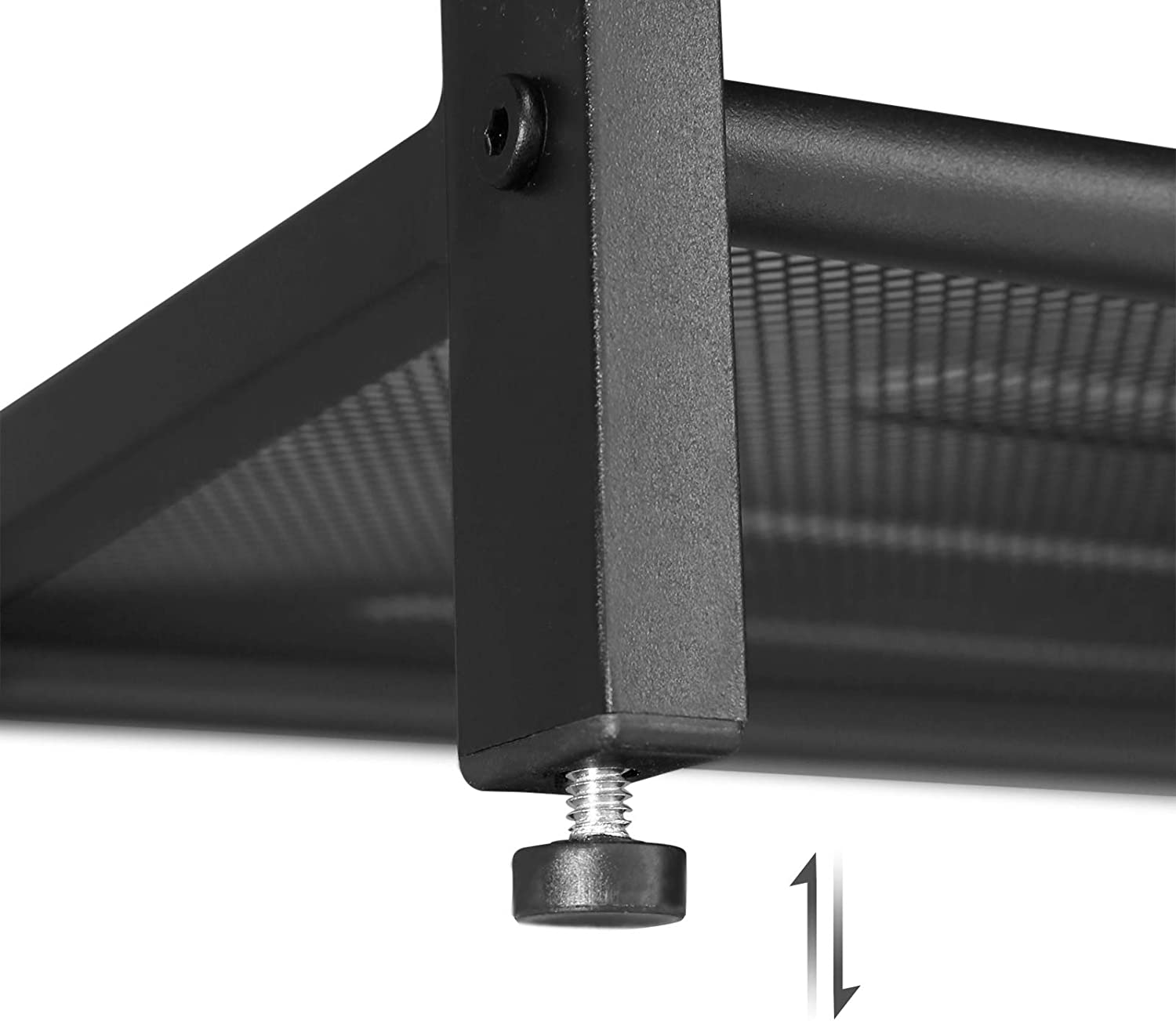 Banc à chaussures Brad 2 tablettes - brun rustique/noir - Image 2