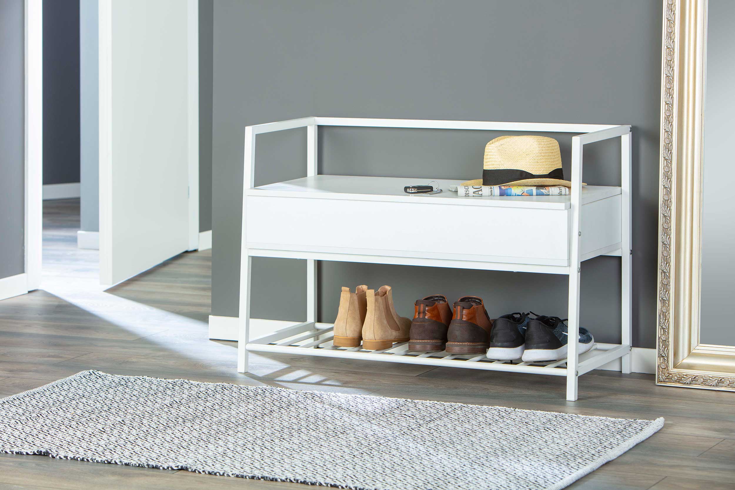 Banc à chaussures Shoeplace - blanc - Image 12