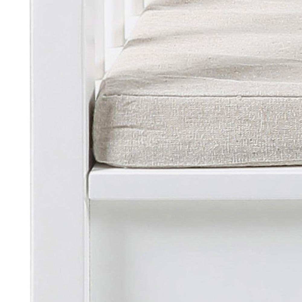 Banc Aster avec espace de rangement - beige/blanc - Image 5