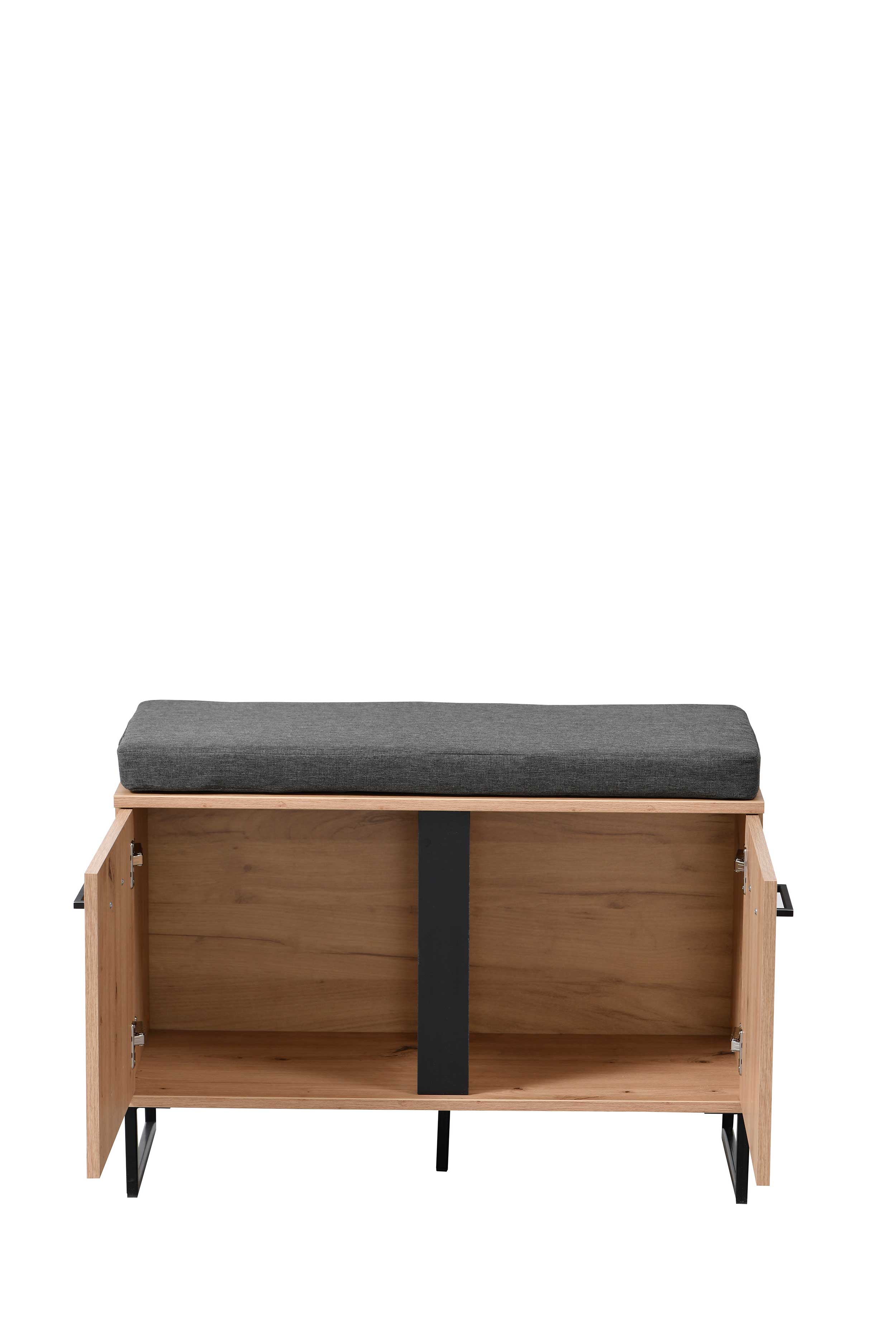 Banc d'entrée Hoggas 84,5cm 2 portes & 1 tiroir - chêne - Image 12