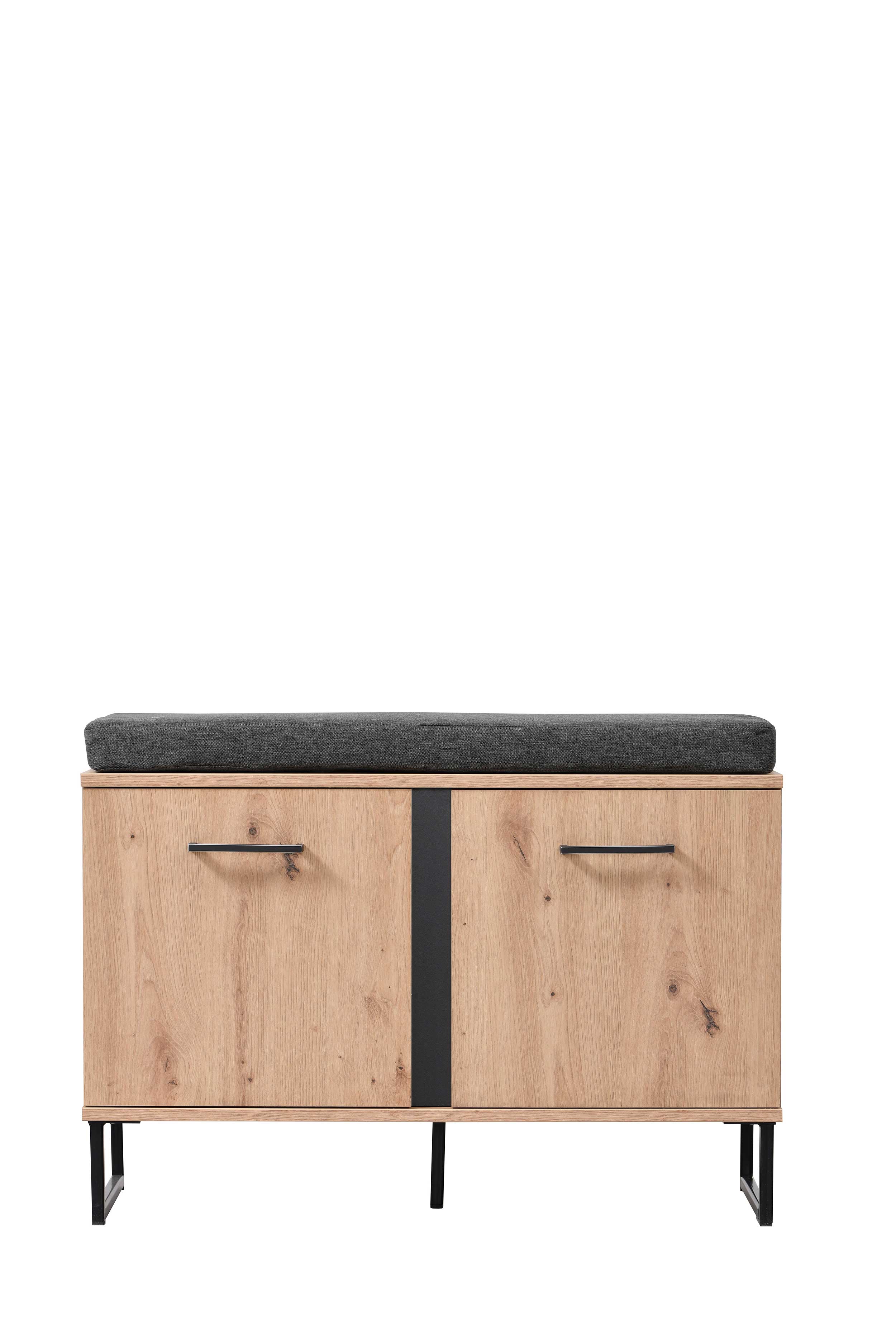 Banc d'entrée Hoggas 84,5cm 2 portes & 1 tiroir - chêne - Image 10