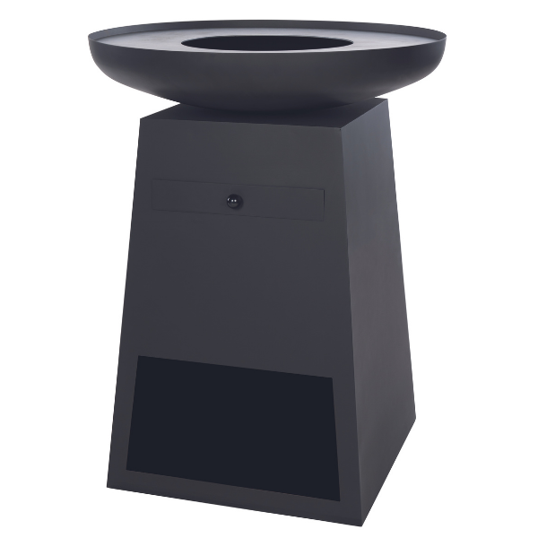 Barbecue avec rangement pour le bois Oryx acier - noir - Image 8