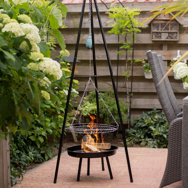 Barbecue Tripod 50cm avec brasero acier - noir - Image 2