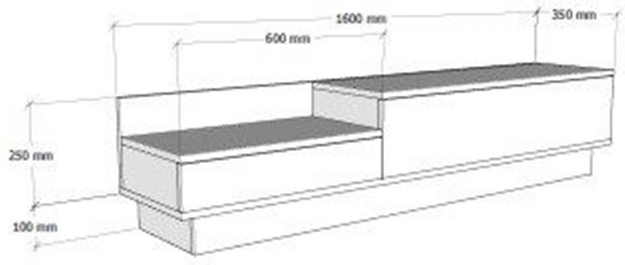 Barko Meuble TV | 100 % MÉLAMINE | Pin Atlantique, blanc - Image 3