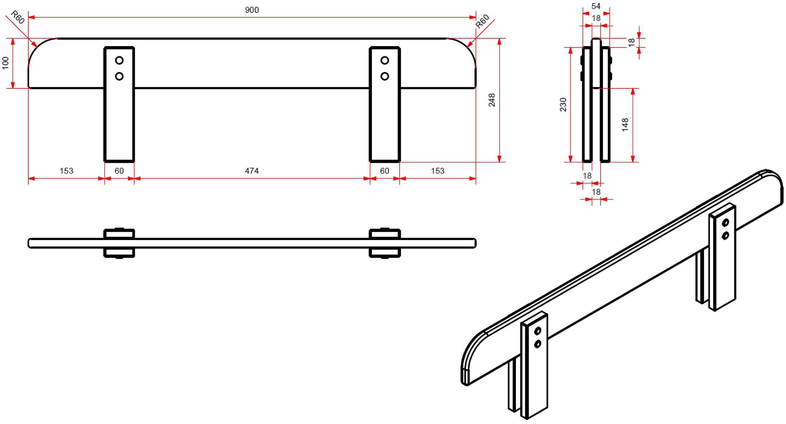 Barrière de lit Kiddy - blanc - Image 2