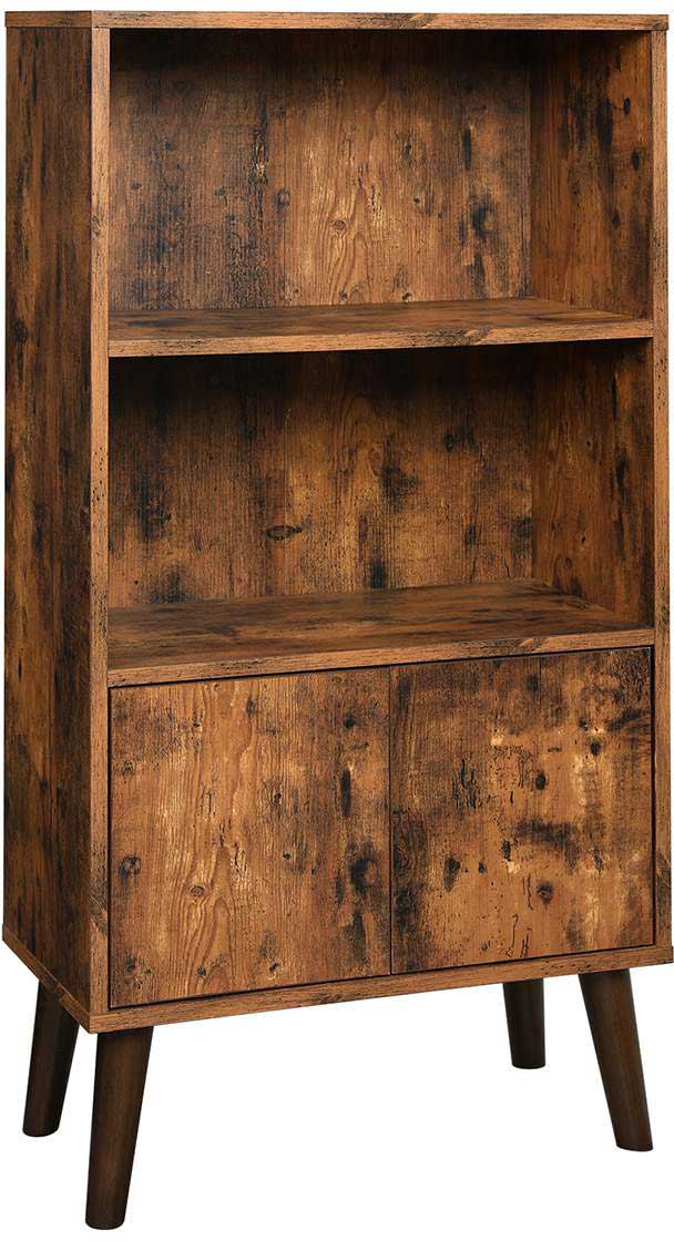 Bibliothèque Domi industriel - brun/noir - Image 6