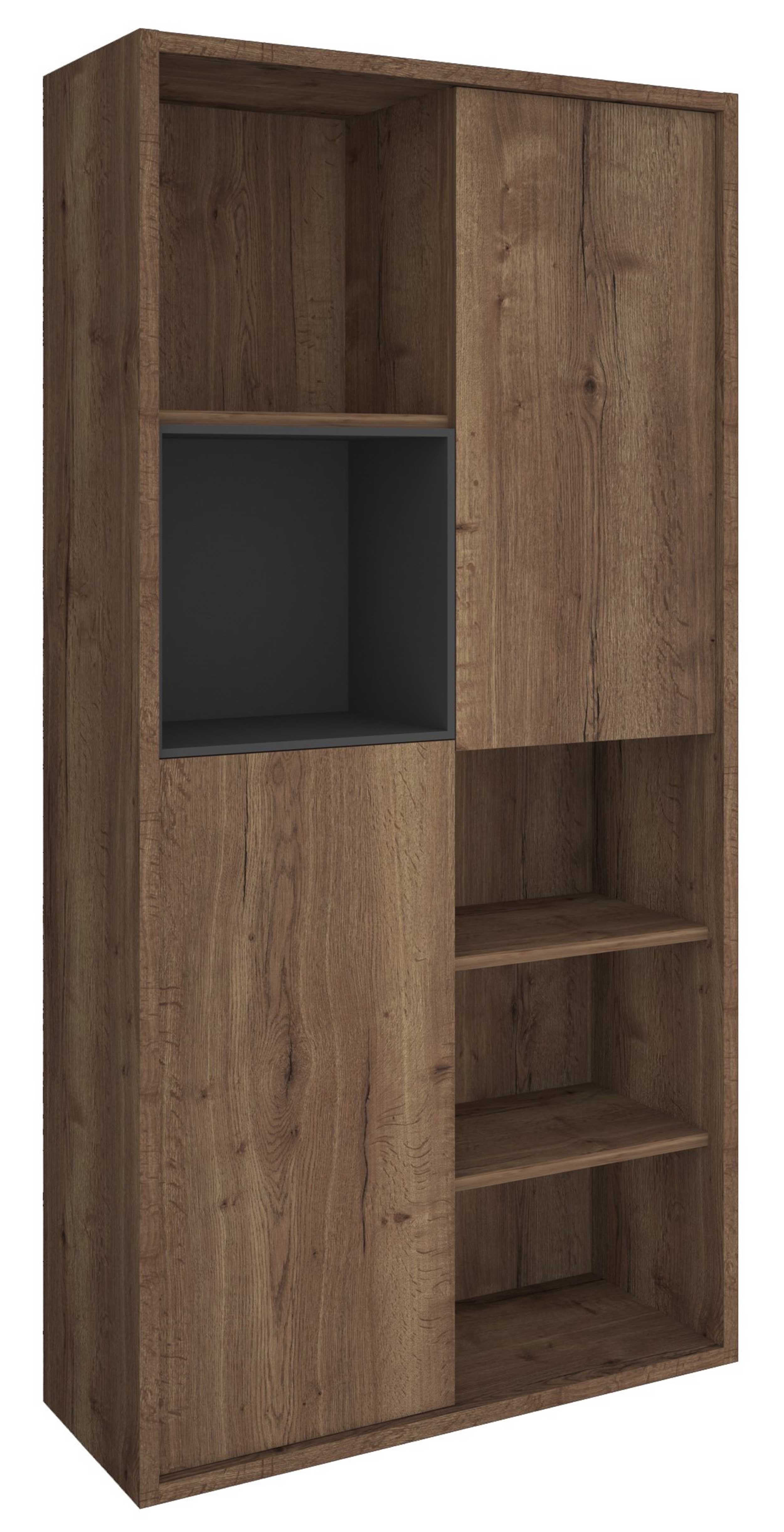 Bibliothèque Frame - chêne foncé - Image 6