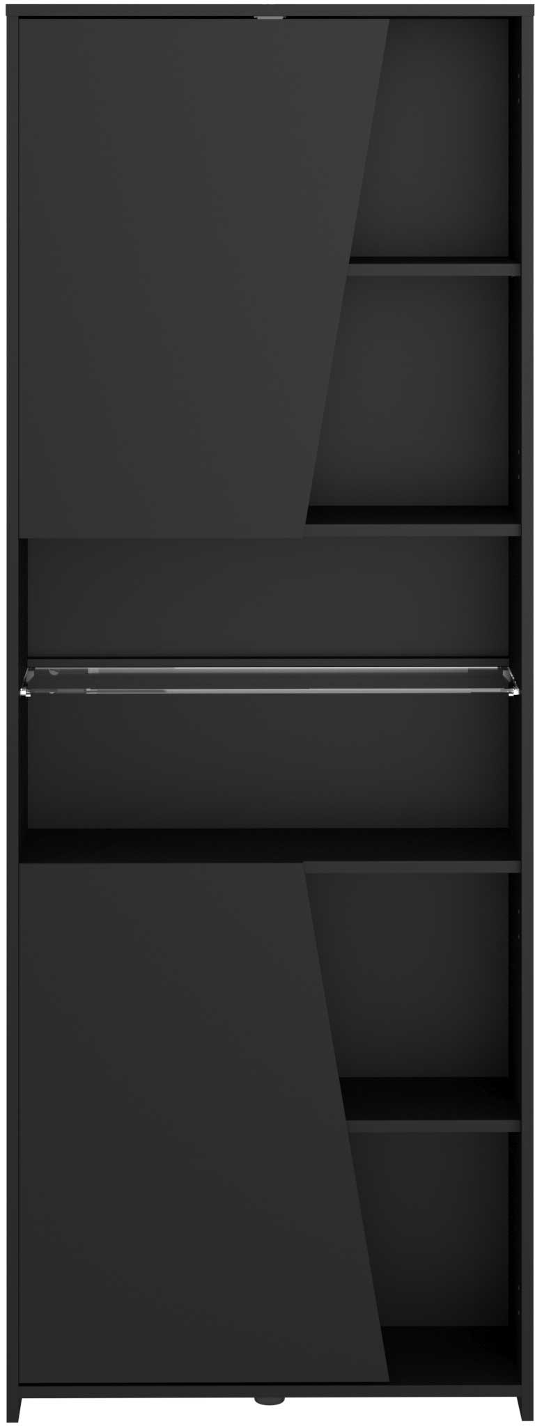 Bibliothèque Gaming 67cm avec bande LED - noir - Image 6