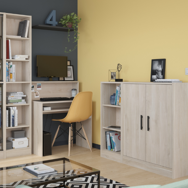 Bibliothèque Hobby 41 cm de longueur-2 étagères-chêne - Image 5