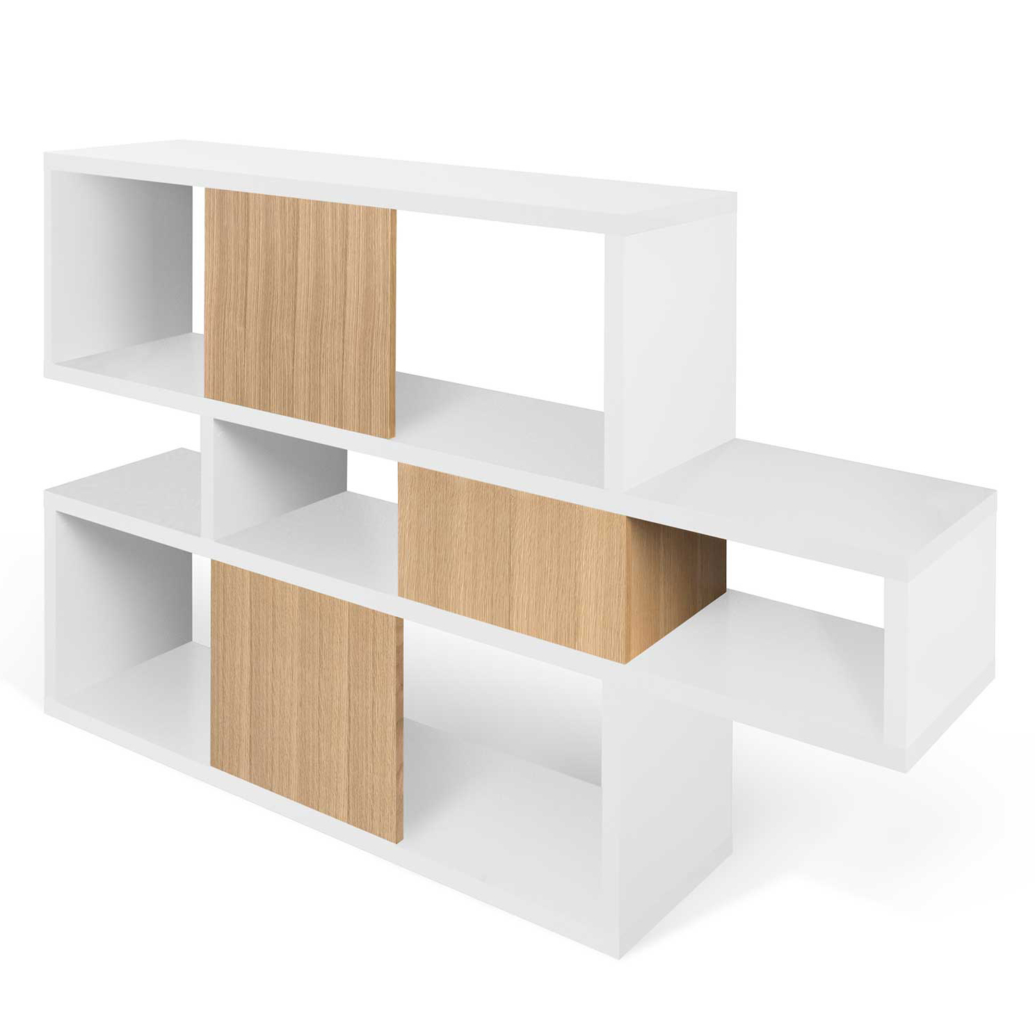 Bibliothèque Lisbon 1 - blanc/chêne - Image 2