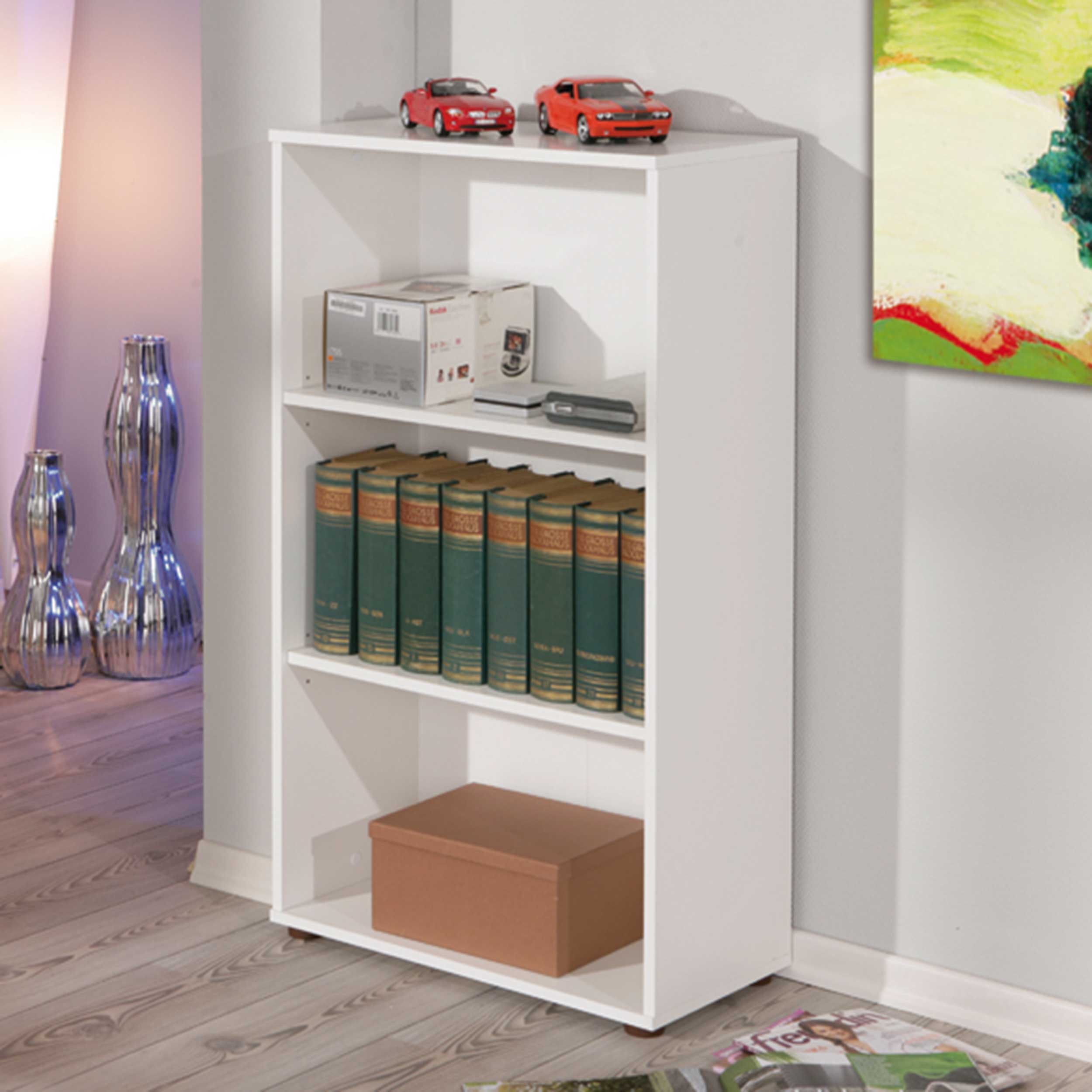 Bibliothèque Parini 3 compartiments - blanc