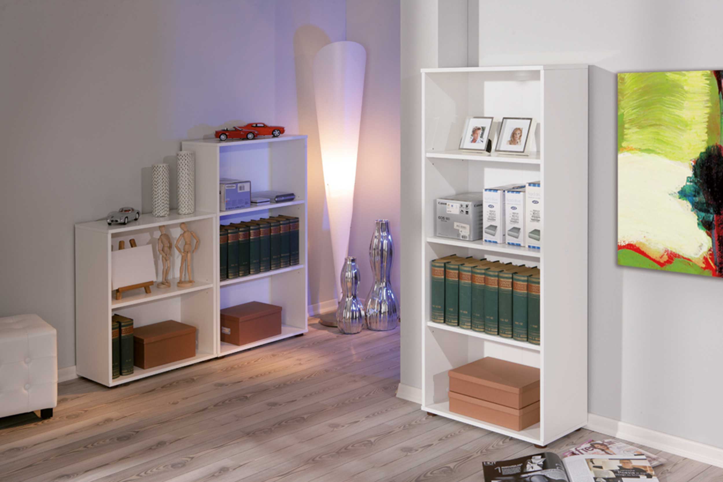 Bibliothèque Parini 4 compartiments - blanc - Image 8